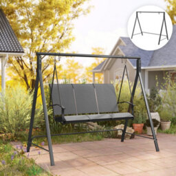 Outsunny Swing Stand, Meta Swing Frame, 240Kg Weight Capacity, Black - thumbnail 8