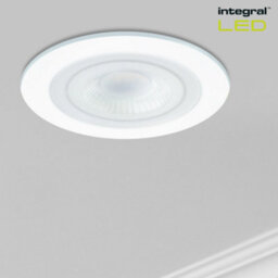 Integral LED Led Downlights 65mm Ip65 600Lm 5W 3000K Dimmable Fire Rated - White (4 Pack) - thumbnail 2
