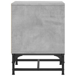 Berkfield Bedside Cabinets With Glass Doors 2 Pcs Concrete Grey 35X37X50 Cm - thumbnail 8