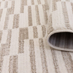 The Rug Edit Axel Luxe Geo Ivory Living Room Rug - 200X275Cm - thumbnail 6