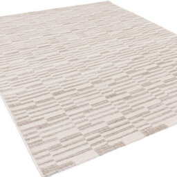 The Rug Edit Axel Luxe Geo Ivory Living Room Rug - 200X275Cm - thumbnail 4