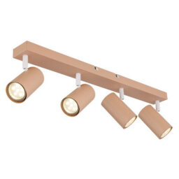 Luminosa Lighting Luminosa Robby Ceiling Spotlight Bar Peach Fuzz Matt 4X Gu10
