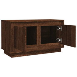 Walplus Tv Cabinet Brown Oak 80X35X45 Cm Engineered Wood - thumbnail 7