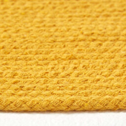 Homescapes Mustard Yellow Handmade Woven Braided Oval Rug, 110 X 170 Cm - thumbnail 4