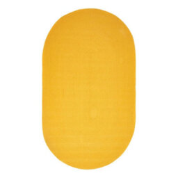 Homescapes Mustard Yellow Handmade Woven Braided Oval Rug, 110 X 170 Cm - thumbnail 2