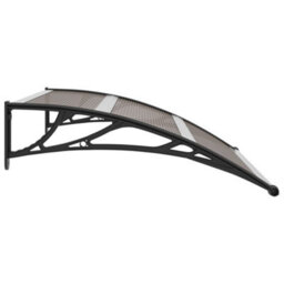 Berkfield Door Canopy Black 120X100 Cm Pc - thumbnail 3