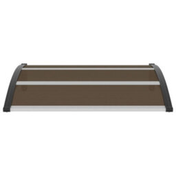 Berkfield Door Canopy Black 120X100 Cm Pc - thumbnail 2