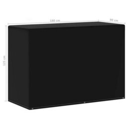 Vidaxl Garden Furniture Cover 6 Eyelets For Gas Bbqs 180X80X125 Cm Garden Furniture Covers - thumbnail 3