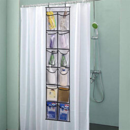 White 12 Pocket Shoe Holder Organiser Over The Door Hanging Shelf Rack Storage Hook - thumbnail 5
