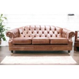 Chesterfield Handmade 3 Seater Sofa Settee Legacy Antique Whisky Leather In Victoria Style - thumbnail 6