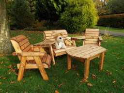 Charles Taylor Trading Little Fellas Multi Set, Wooden Garden Furniture For Children - W250 X D150 X H77 - Fully Assembled - thumbnail 1