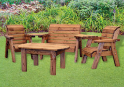 Charles Taylor Trading Little Fellas Multi Set, Wooden Garden Furniture For Children - W250 X D150 X H77 - Fully Assembled - thumbnail 3