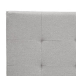 Beliani Bed Fabric La Rochelle 180 X 200 Cm (Eu Super King) Light Grey - thumbnail 9