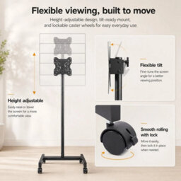 Versatile Rolling Display Stand For Presentation And Commercial Scenes - thumbnail 4