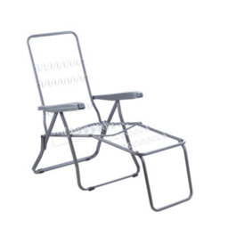 Alfresia Sun Lounger, Charcoal Frame With Bamboo Leaf Classic Cushion - thumbnail 9