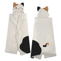 Squishmallows Camcat Hooded 3D Fleece Throw Blanket - thumbnail 1