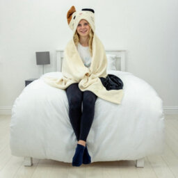 Squishmallows Camcat Hooded 3D Fleece Throw Blanket - thumbnail 2
