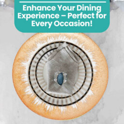 Neel Blue Charger Plates For Table Decoration - Clear Glass With Copper Trim - Pack Of 6 - thumbnail 6