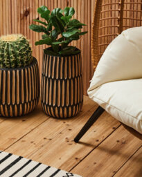 Orsina Stylish Natural Rattan Effect Chair, Versatile Lounge Chair, Comfortable Bedroom Chair, Balcony Chair - thumbnail 3