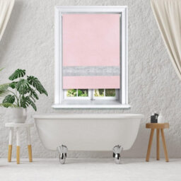 Lister Cartwright Diamante Roller Blinds For Windows - 60 X 165 Cm - Easy To Fit Child Safety Included - Pink - thumbnail 4