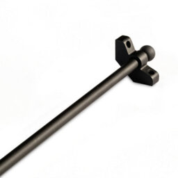 "FloorMatch Hollow Stair Carpet Runner Rods - Easy To Install Affordable Stair Rod Bars - Modern Black Finish - 89Cm (35.4"") Width" - thumbnail 2