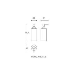 Cosmic Soap Dispense, 240Ml Capacity,  Copper, Anti-Corrosion, Architect S+ Collection - thumbnail 6