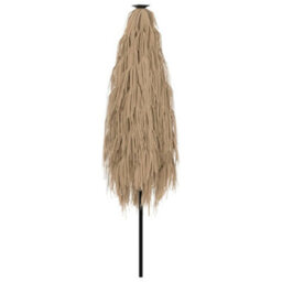 Walplus Garden Parasol With Steel Pole Brown 248X248X248 Cm - thumbnail 6