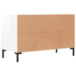 Berkfield Sturdy Tv Cabinet High Gloss White 80X36X50 Cm Engineered Wood - thumbnail 8