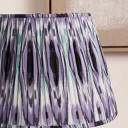Pacific Lifestyle 40Cm Lilac Patterned Tapered Lampshade Empire Table Lamp Shades - thumbnail 2
