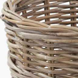 Pacific Lifestyle Tobs Grey Kubu Rattan Straight Shopping Basket - thumbnail 6