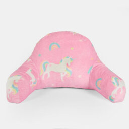 OHS Unicorn Reading Pillow Cushion Fleece Backrest Neck Lumbar Chair Support Seat - thumbnail 5
