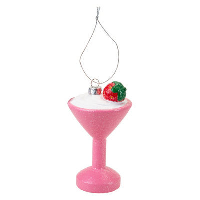 Christmas Tree Decoration Glitter Cocktail Ornament 11X6. 5X6. - image 1
