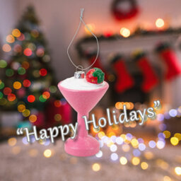 Christmas Tree Decoration Glitter Cocktail Ornament 11X6. 5X6. - thumbnail 4
