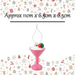 Christmas Tree Decoration Glitter Cocktail Ornament 11X6. 5X6. - thumbnail 2