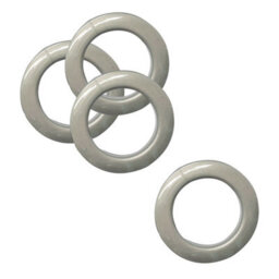 Neel Blue 42mm Platic Eyelets, Grey Grommet Rings For Curtains & Drapes, Backdrop, 10Pcs - thumbnail 1