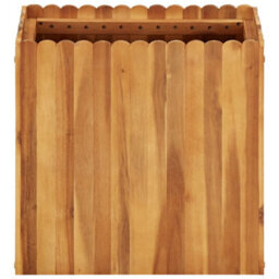 Berkfield Rustic Garden Raised Bed 50X30X50 Cm Solid Acacia Wood - thumbnail 1