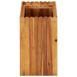 Berkfield Rustic Garden Raised Bed 50X30X50 Cm Solid Acacia Wood - thumbnail 3