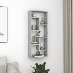 Vidaxl Wall Shelf Concrete Grey 36X16X90 Cm Engineered Wood - thumbnail 1
