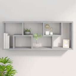 Vidaxl Wall Shelf Concrete Grey 36X16X90 Cm Engineered Wood - thumbnail 8