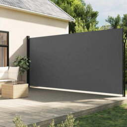 Walplus Retractable Side Awning Garden Sun Shade Canopy Gazebo For Back Door, Porch, Patio Anthracite 220X500 Cm - thumbnail 1