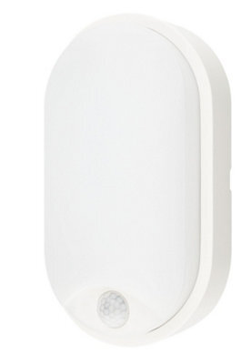 Luminosa Lighting Luminosa Sensitive Led Outdoor Flush With Sensor White, Ip54 1000Lm 3000K 21.2X11.9X6Cm