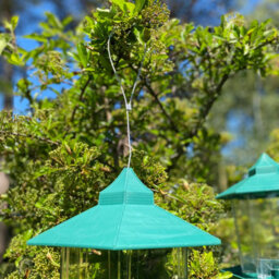 Selections Green Chalet Style Hanging Bird Seed & Nut Feeders (Set Of 2) - thumbnail 5