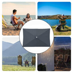 Grey 2X3M Rectangular Shade Sail Waterproof Uv Resistant - thumbnail 4