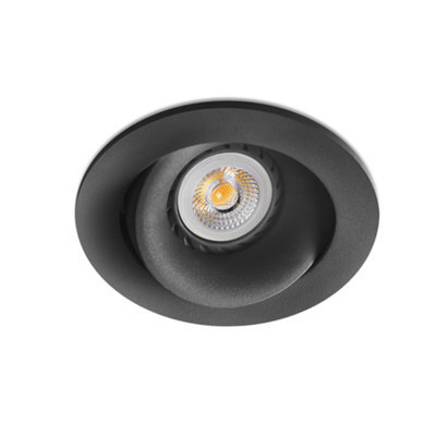 Luminosa Lighting Luminosa Arg Tiltable Black Recessed Downlight Gu10 - image 1