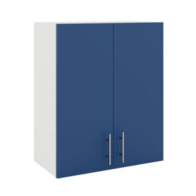 Jd Greta Kitchen Wall Unit 600mm Storage Cabinet With Doors And Shelf 60Cm - Navy Matt - image 1