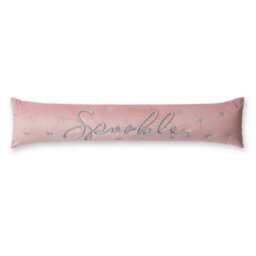 Catherine Lansfield Christmas Sparkle Door Draught Excluder Pink - thumbnail 3