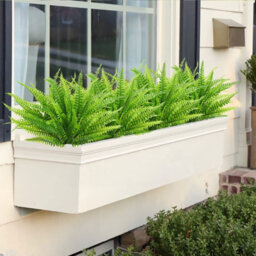 Amorly 30Pcs Artificial Boston Fern, 7 Forks Fake Boston Fern Greenery Stems, Artificial Fern Plant For Home Garden Wedding Party Decor - thumbnail 4