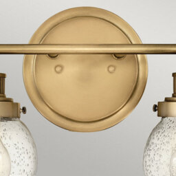Luminosa Lighting Luminosa Hinkley Poppy Bathroom Wall Lamp Heritage Brass, Ip44 - thumbnail 2
