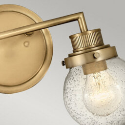 Luminosa Lighting Luminosa Hinkley Poppy Bathroom Wall Lamp Heritage Brass, Ip44 - thumbnail 3