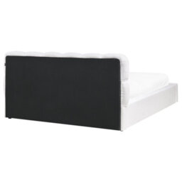 Beliani Ottoman Bed Fabric Baston 160 X 200 Cm (Eu King Size) Off-White - thumbnail 8